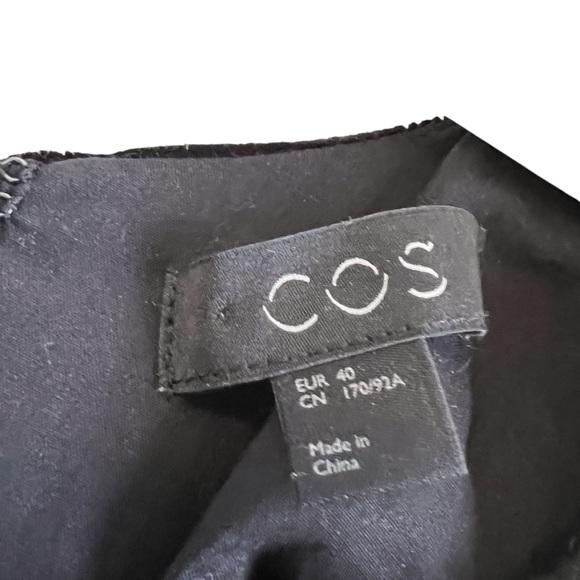 COS Velvet Puff-Sleeved Top dramatic pleated sleeve size 40 excellent condition - Picture 14 of 15